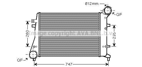 AVA QUALITY COOLING tarpinis suslėgto oro aušintuvas, kompresorius VW4268